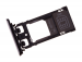 1302-3713 - Szufladka karty Sony F8132 Xperia X Performance Dual - czarna (oryginalna)