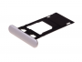 1307-4393 - Szufladka karty Sony G8232 Xperia XZs Dual SIM - srebrna (oryginalna)