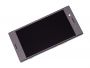1307-9887 - Obudowa przednia z ekranem dotykowym i wyświetlaczem LCD Sony G8142 Xperia XZ Premium Dual SIM - chrome (oryginalna)