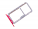 51661HGA - Szufladka karty SIM i SD Huawei Honor View 10 - czerwona (oryginalna)