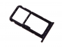 51661HKK - Szufladka karty SIM i SD Huawei P20 Lite - czarna (oryginalna)