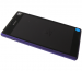 78P7120004N - Obudowa przednia z ekranem dotykowym i wyświetlaczem LCD Sony D2302 Xperia M2 Dual - fioletowa (oryginalna)