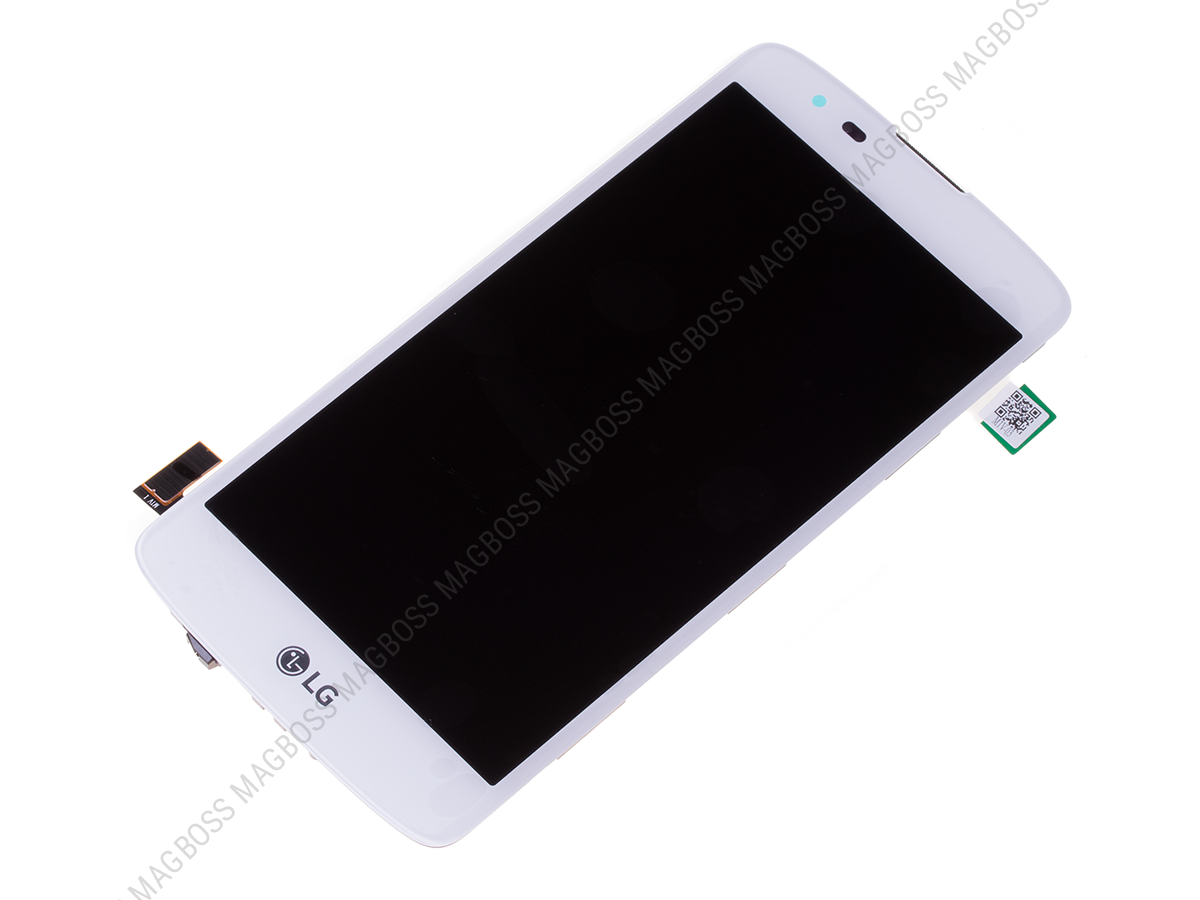 ACQ88830202, ACQ88830204, ACQ89285501 - Ekran dotykowy z wyświetlaczem LCD LG K350 K8 LTE/ K350N K8 4G - biały (oryginalnay)