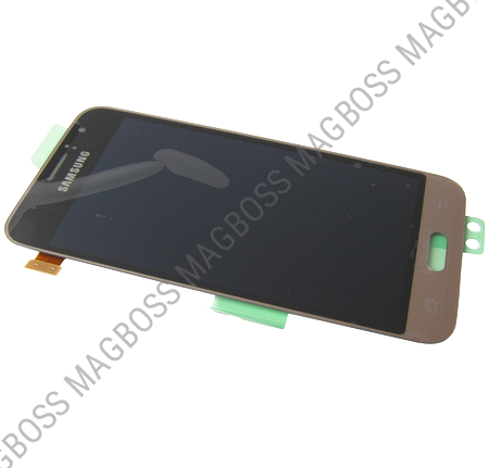 GH97-18224B, GH97-19005B - Ekran dotykowy z wyświetlaczem LCD Samsung SM-J120F Galaxy J1 (2016) - złoty (oryginalny)