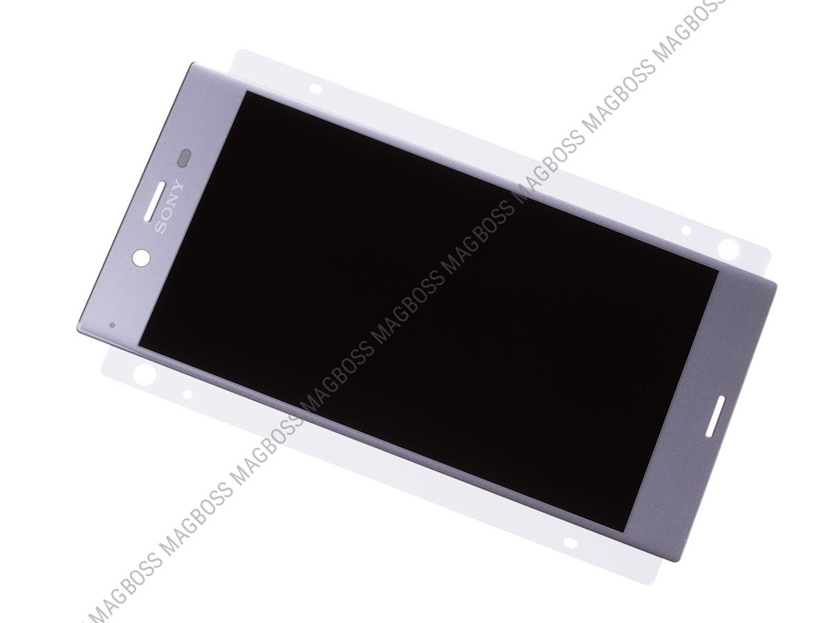 U50040032, 1304-9086 - Ekran dotykowy z wyświetlaczem LCD Sony F8331 Xperia XZ/ F8332 Xperia XZ Dual SIM - srebrny (oryginalny)