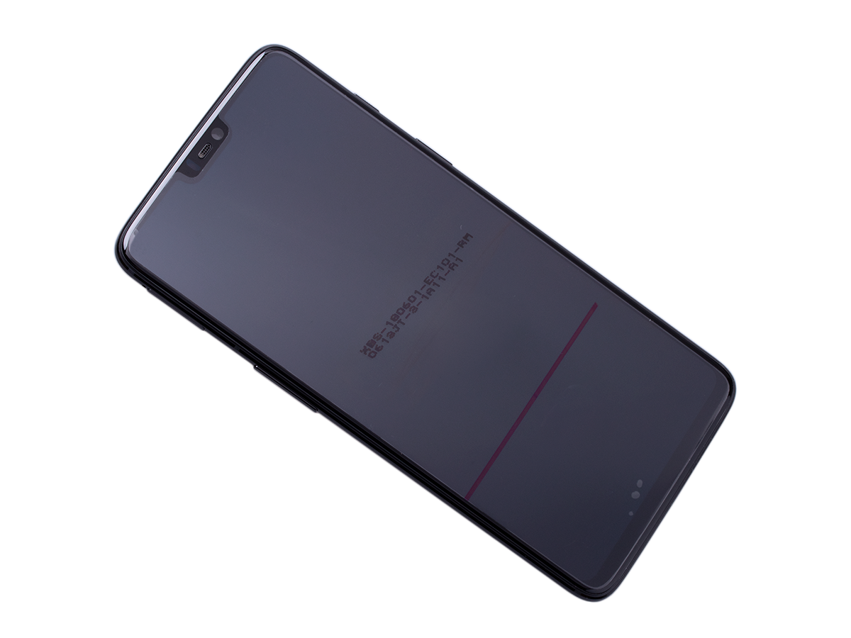 Ekran dotykowy z wyświetlaczem OnePlus 6 - czarny (oryginalny)