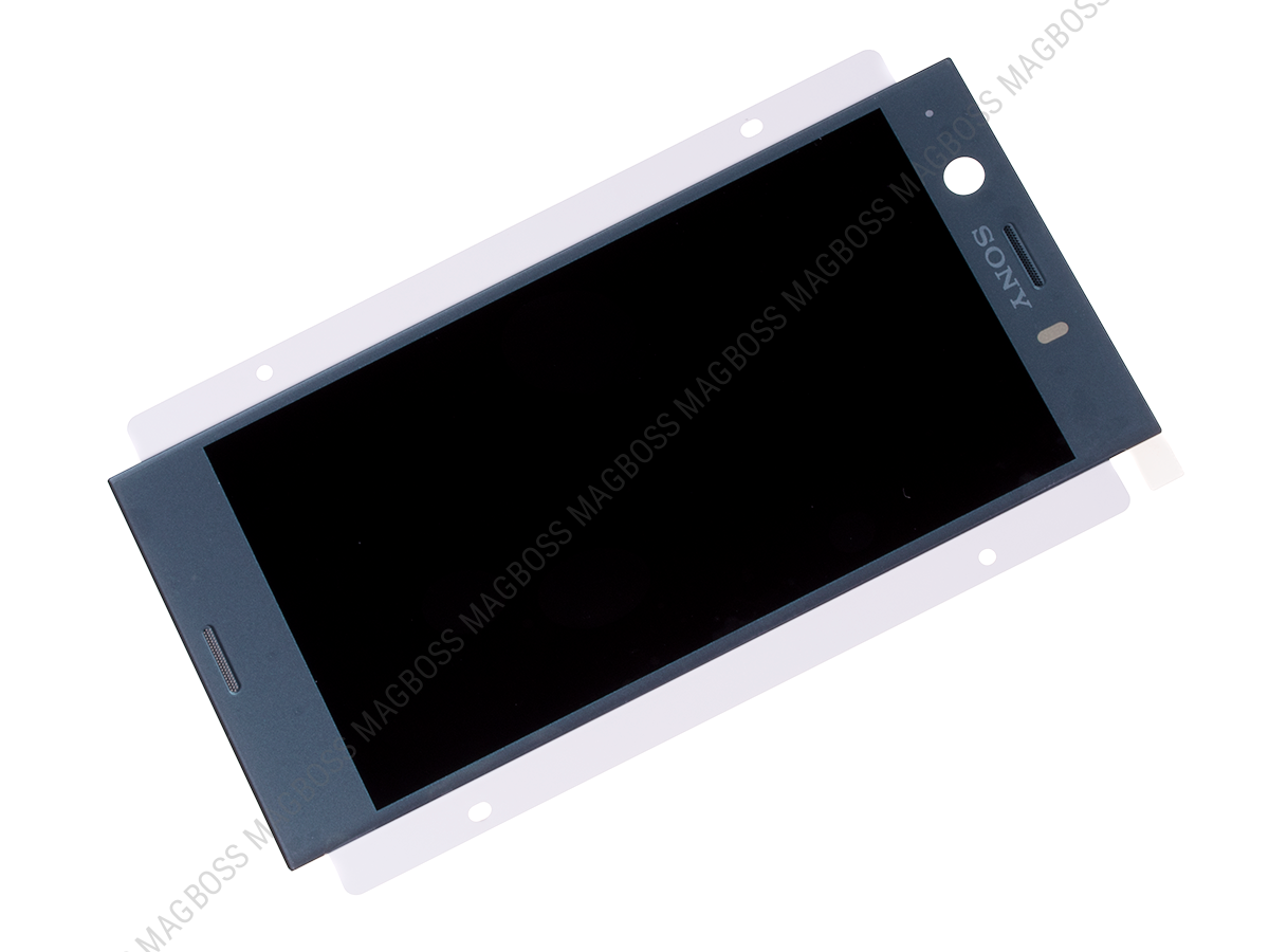 U50046871, 1310-0317 - Ekran dotykowy z wyświetlaczem Sony G8441 Xperia XZ1 Compact - niebieski (oryginalny)