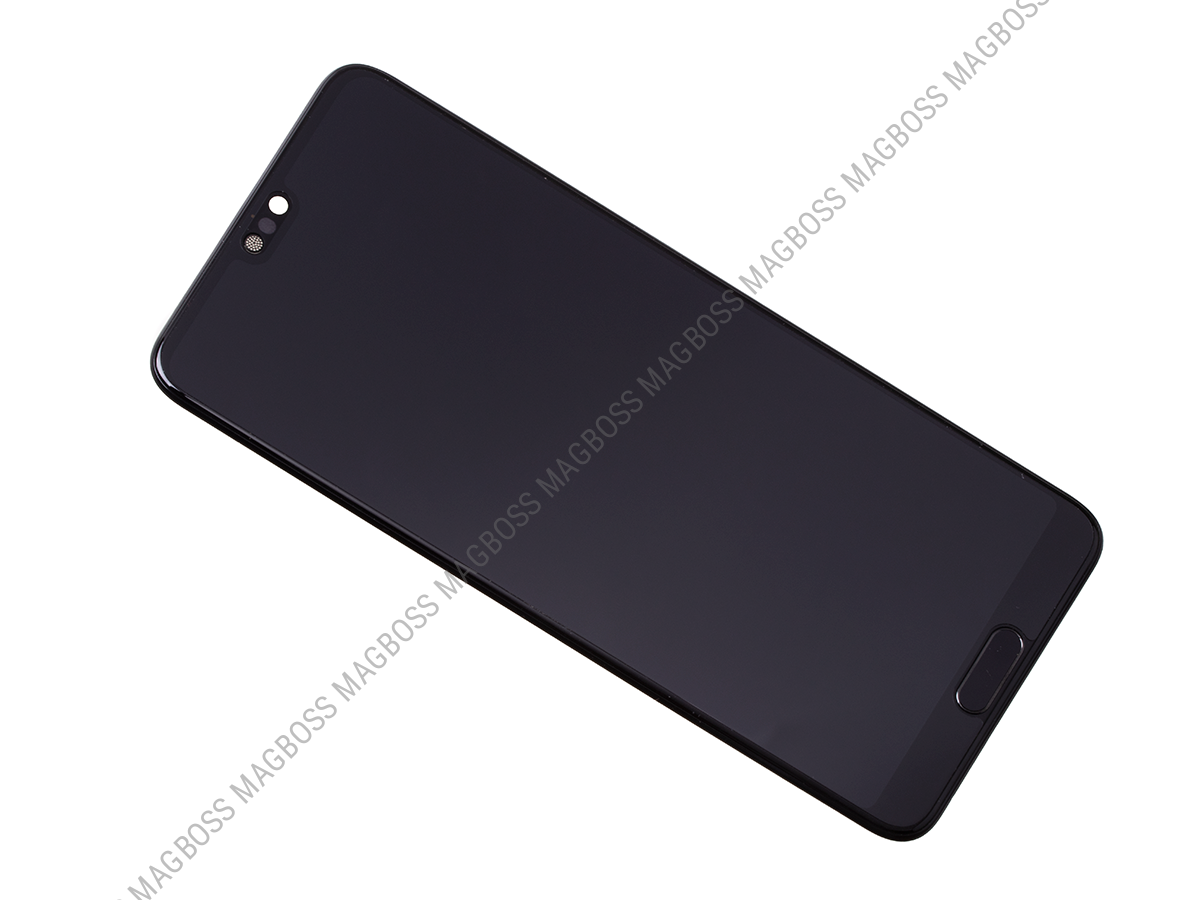 02351WKF - Ekran dotykowym z wyświetlaczem Huawei P20 - czarny (oryginalny)