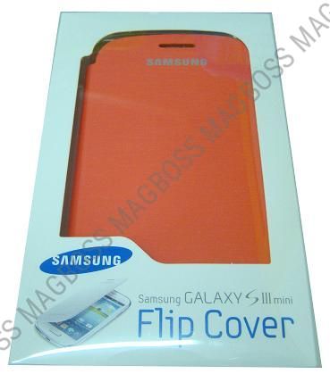 EFC-1M7F0EG - Etui Samsung I8190 Galaxy S3 Mini - pomarańczowe (oryginalne) [OE]