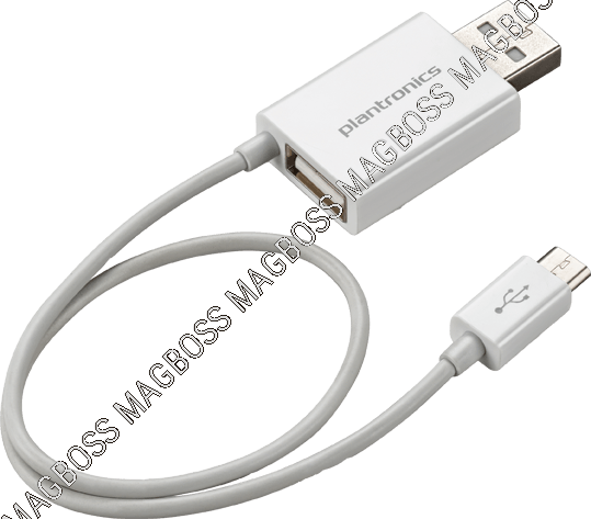 87090-02 - Kabel M155 - Micro USB i USB Plantronics - biały (oryginalny)