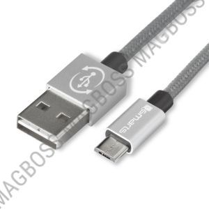 4SC8458 - Kabel micro USB 1m Quick Charge 4smarts RAPIDCord - jasno szary (oryginalny) 