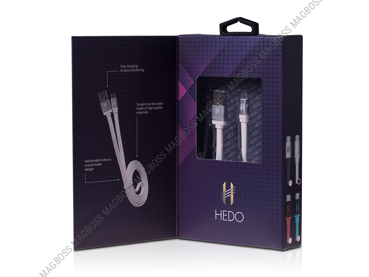 H-CLU1WW01 - Kabel micro-usb HEDO uniwersalny - biały (oryginalny) - Retail Pack