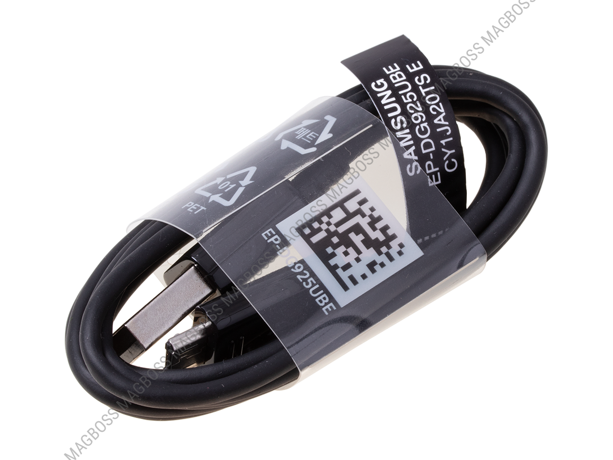 EP-DG925UBE - Kabel USB EP-DG925UBE Samsung SM-G925 Galaxy S6/ S6 Edge - czarny (oryginalny)