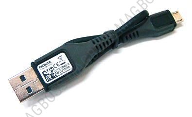 0730634 - Kabel USB NOKIA CA-101D - Nokia 101/ 500/ E6-00/ E7-00/ C2-01/ C6-00/ C7/ 6500/ 8600 Luna (oryginalny)