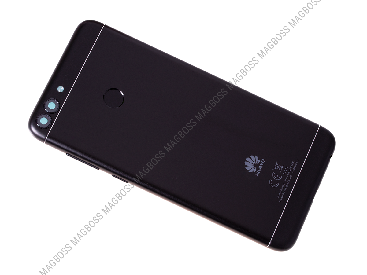 02351TEF - Klapka baterii Huawei P Smart - czarna (oryginalna)