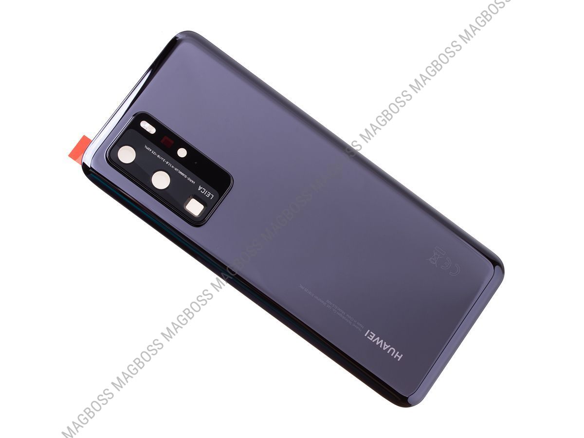 02353MEL - Klapka baterii Huawei P40 Pro - czarna (oryginalna)