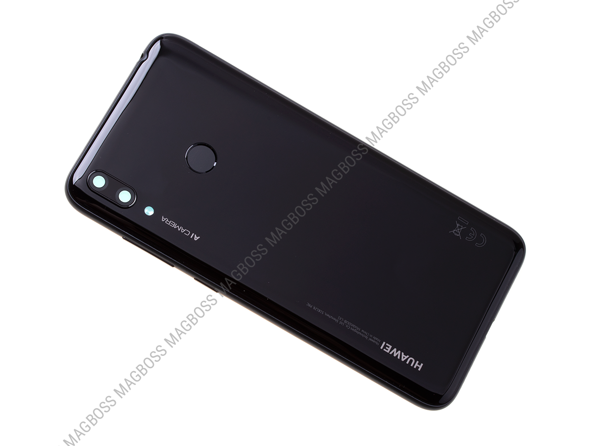 02352KER, 02352KEQ - Klapka baterii Huawei Y7 2019 - czarna (oryginalna)