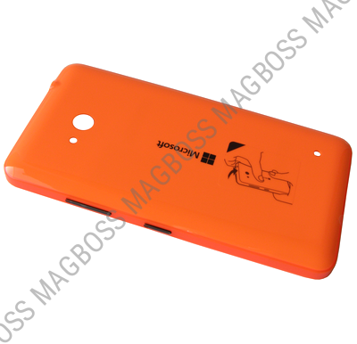 02509P7 - Klapka baterii Microsoft Lumia 640/ Lumia 640 Dual SIM - pomarańczowa (oryginalna)