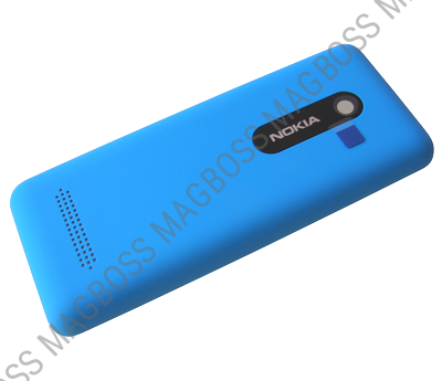 02501J4 - Klapka baterii Nokia 206 Asha - cyan (oryginalna)