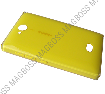 02504J9 - Klapka baterii Nokia 503 Asha - żółta (oryginalna)