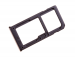 MED1C02021A - Szufladka karty SIM Nokia 6 Dual SIM - czarna (oryginalna)