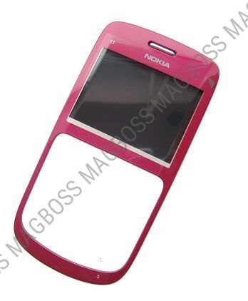 0257121 - Obudowa przednia Nokia C3-00 - różowa (oryginalna)
