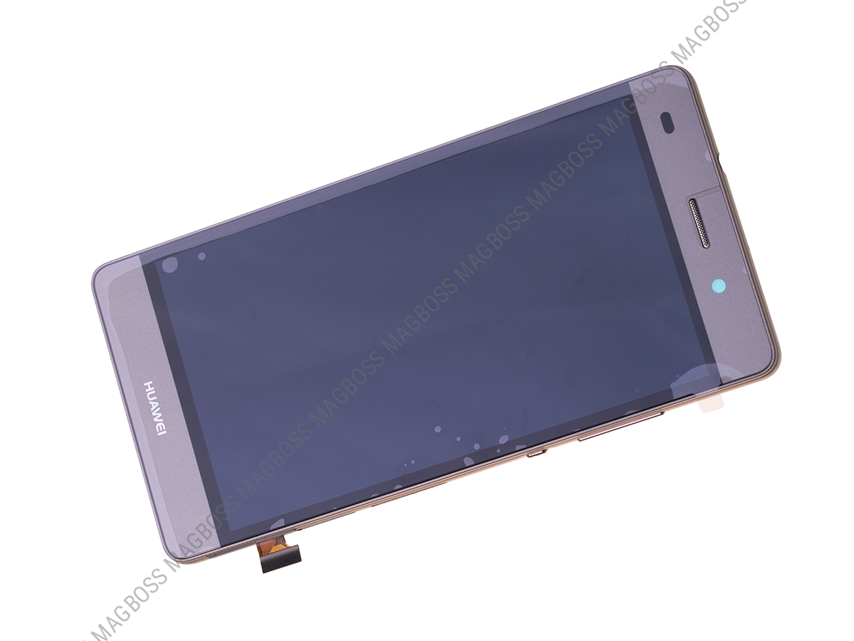 02350KGP - Obudowa przednia z ekranem dotykowy i wyświetlaczem LCD z baterią Huawei P8 Lite - złota (oryginalna)