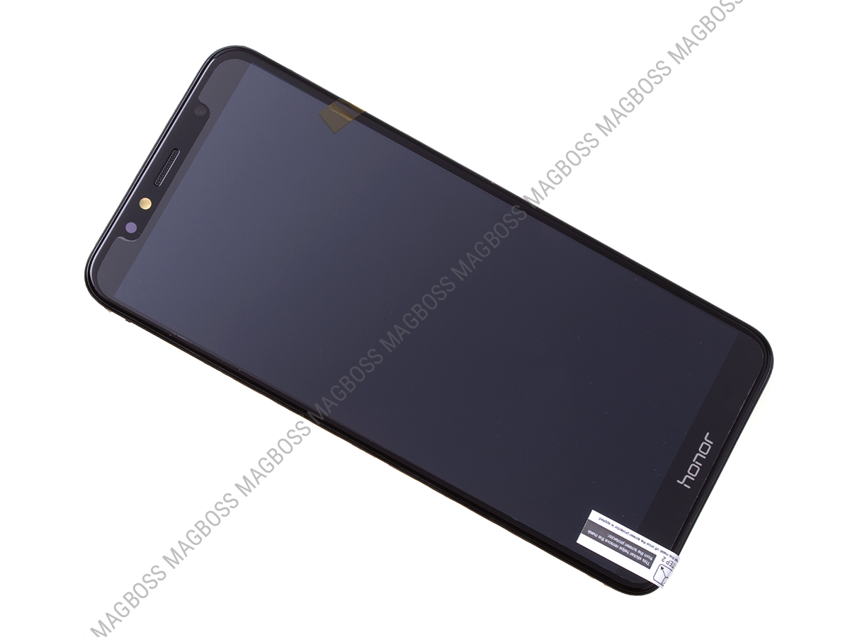 02351WDU - Obudowa przednia z ekranem dotykowym i wyświetlaczem Huawei Honor 7A - czarna (oryginalna)