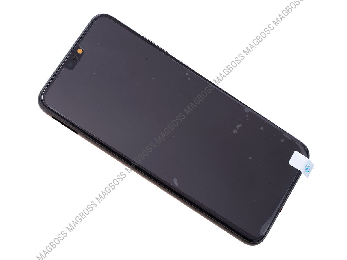 02352DWX - Obudowa przednia z ekranem dotykowym i wyświetlaczem Huawei Honor 8X - czarna (oryginalna)