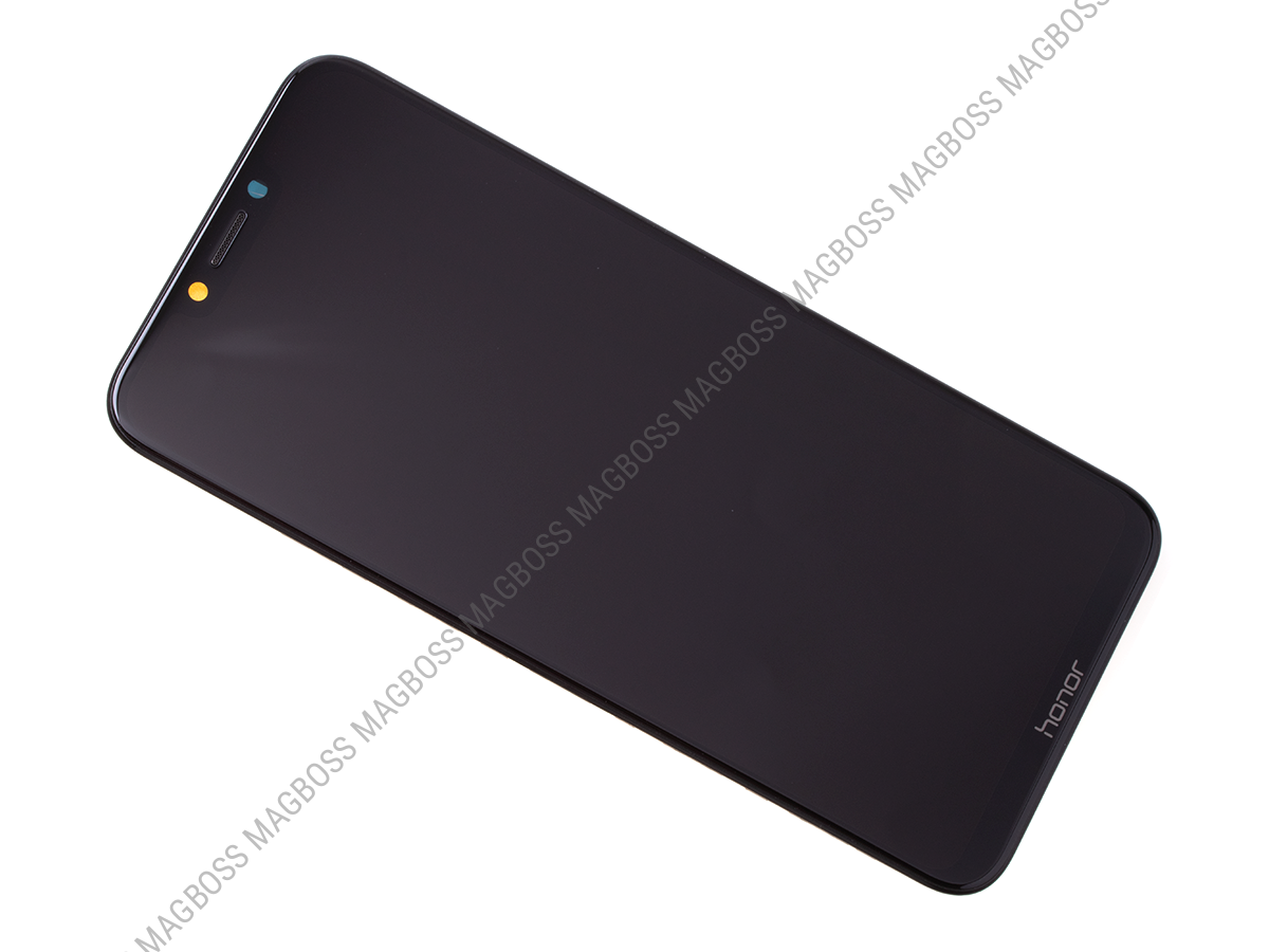 02351YXV - Obudowa przednia z ekranem dotykowym i wyświetlaczem Huawei Honor Play - czarna (oryginalna)