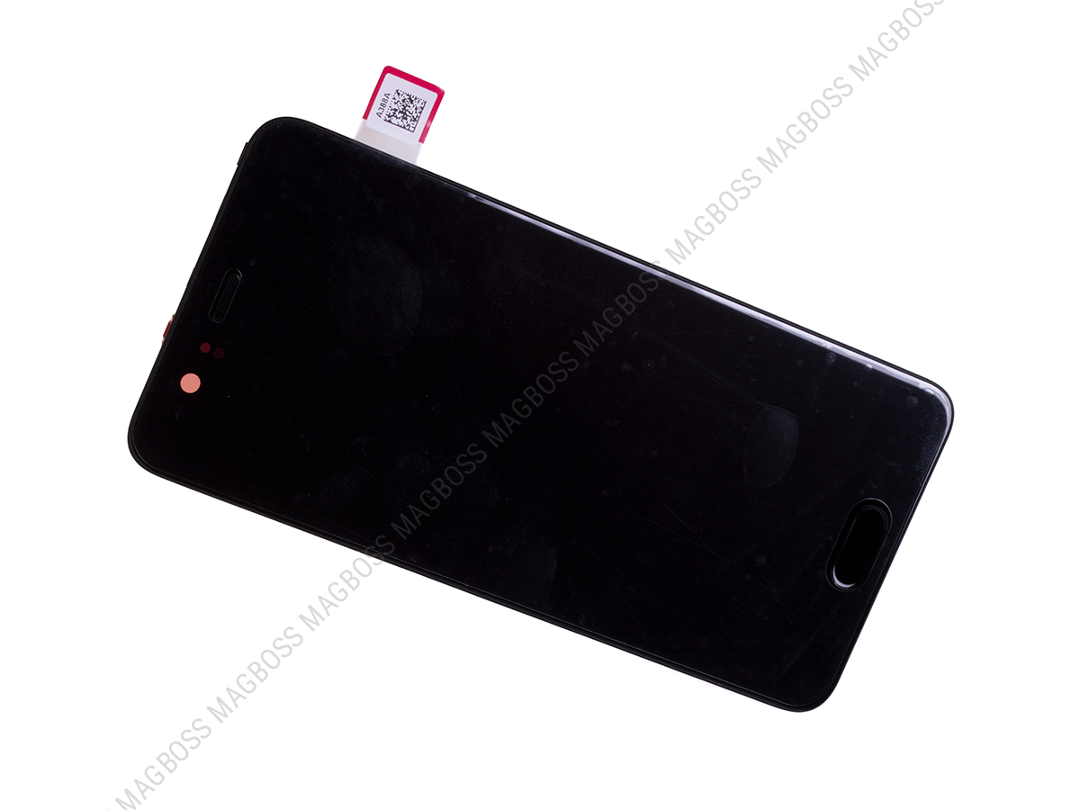 02351DGP - Obudowa przednia z ekranem dotykowym i wyświetlaczem Huawei P10/ P10 Dual SIM Premium - czarna (oryginalna)