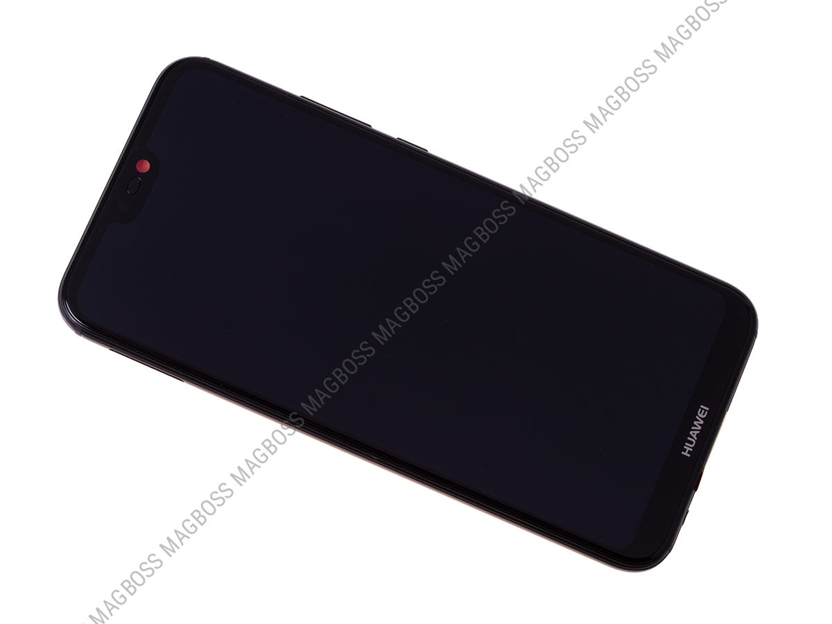 02351VPR, 02351XTY - Obudowa przednia z ekranem dotykowym i wyświetlaczem Huawei P20 Lite/ P20 Lite Dual SIM - czarna (oryginalna)