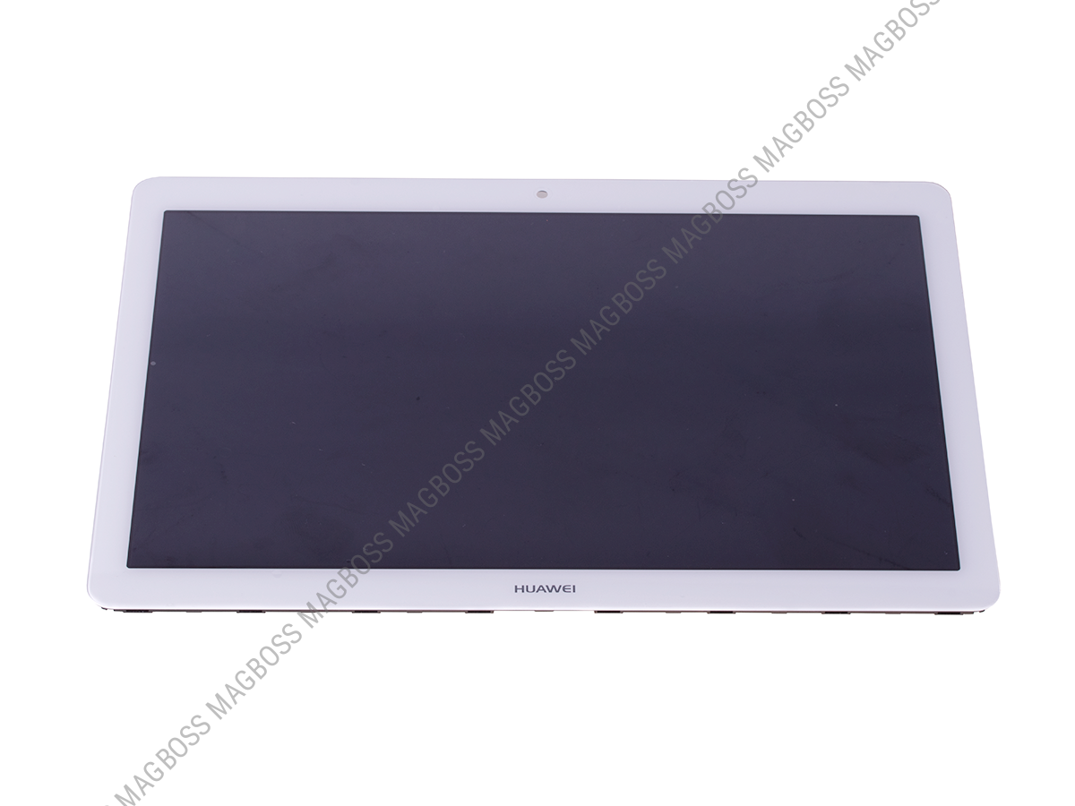 02351JFB, 02351SYD - Obudowa przednia z ekranem dotykowym i wyświetlaczem LCD Huawei MediaPad T3 10.0 - biała (oryginalna)