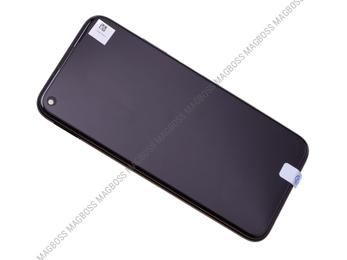 02353KFU - Obudowa przednia z ekranem dotykowym i wyświetlaczem LCD Huawei P40 Lite - czarna (oryginalna)