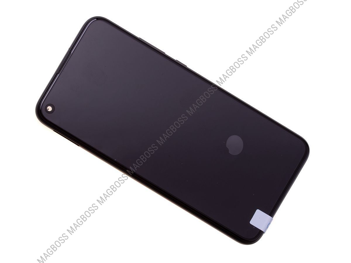02353FMW - Obudowa przednia z ekranem dotykowym i wyświetlaczem LCD Huawei P40 Lite E - czarna (oryginalna)