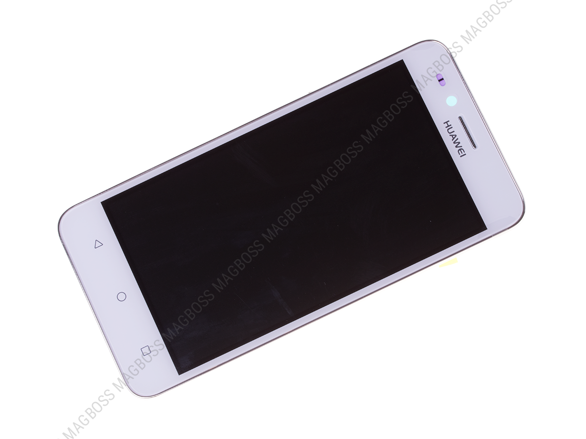 97070NNS - Obudowa przednia z ekranem dotykowym i wyświetlaczem LCD Huawei Y3 II (3G) - biała (oryginalna)