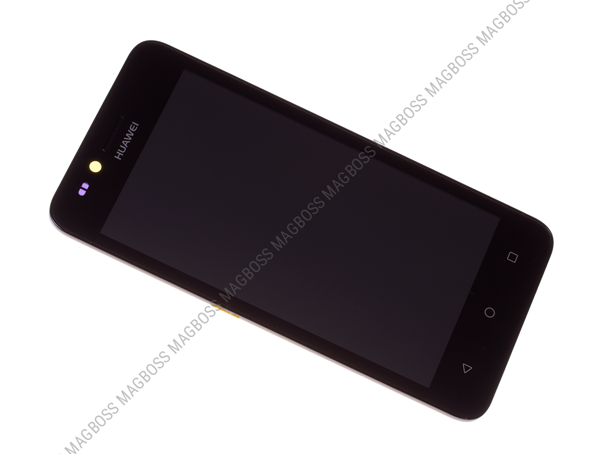 97070NNC - Obudowa przednia z ekranem dotykowym i wyświetlaczem LCD Huawei Y3 II (3G) - czarna (oryginalna)