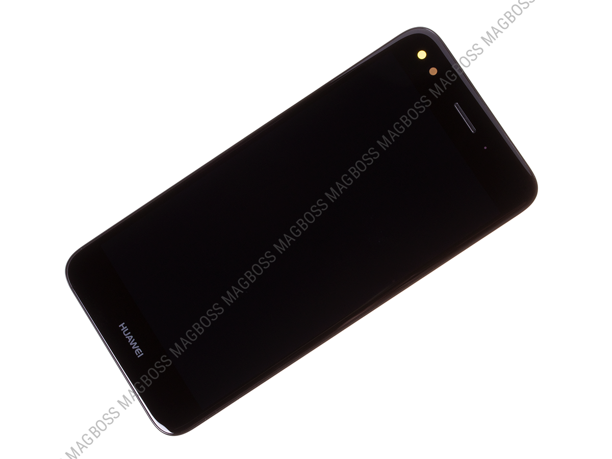 02351TVA, 02351KNV - Obudowa przednia z ekranem dotykowym i wyświetlaczem LCD Huawei Y6 Pro (2017)/ P9 Lite Mini - czarna (oryginalna)