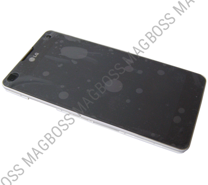 ACQ86366902 - Obudowa przednia z ekranem dotykowym i wyświetlaczem LCD LG E975 Optimus G - biała (oryginalna)