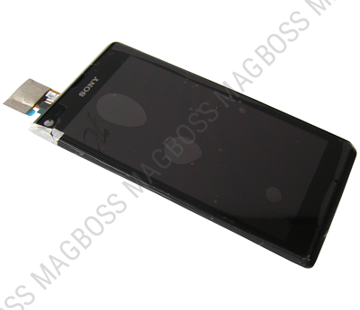 78P5320001N - Obudowa przednia z ekranem dotykowym i wyświetlaczem LCD Sony C2104/ C2105 Xperia L - czarna (oryginalna)