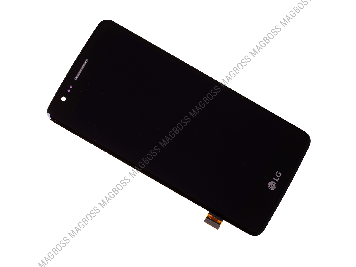  ACQ90040601 - Obudowa przednia z ekranem dotykowym i wyświetlaczem LG X240 K8 (2017) Dual SIM - czarna (oryginalna)