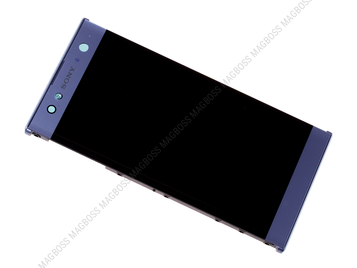U50056101, 78PC2300030 - Obudowa przednia z ekranem dotykowym i wyświetlaczem Sony H3212, H3223, H4213, H4223 Xperia XA2 Ultra - niebieska (oryginalna)