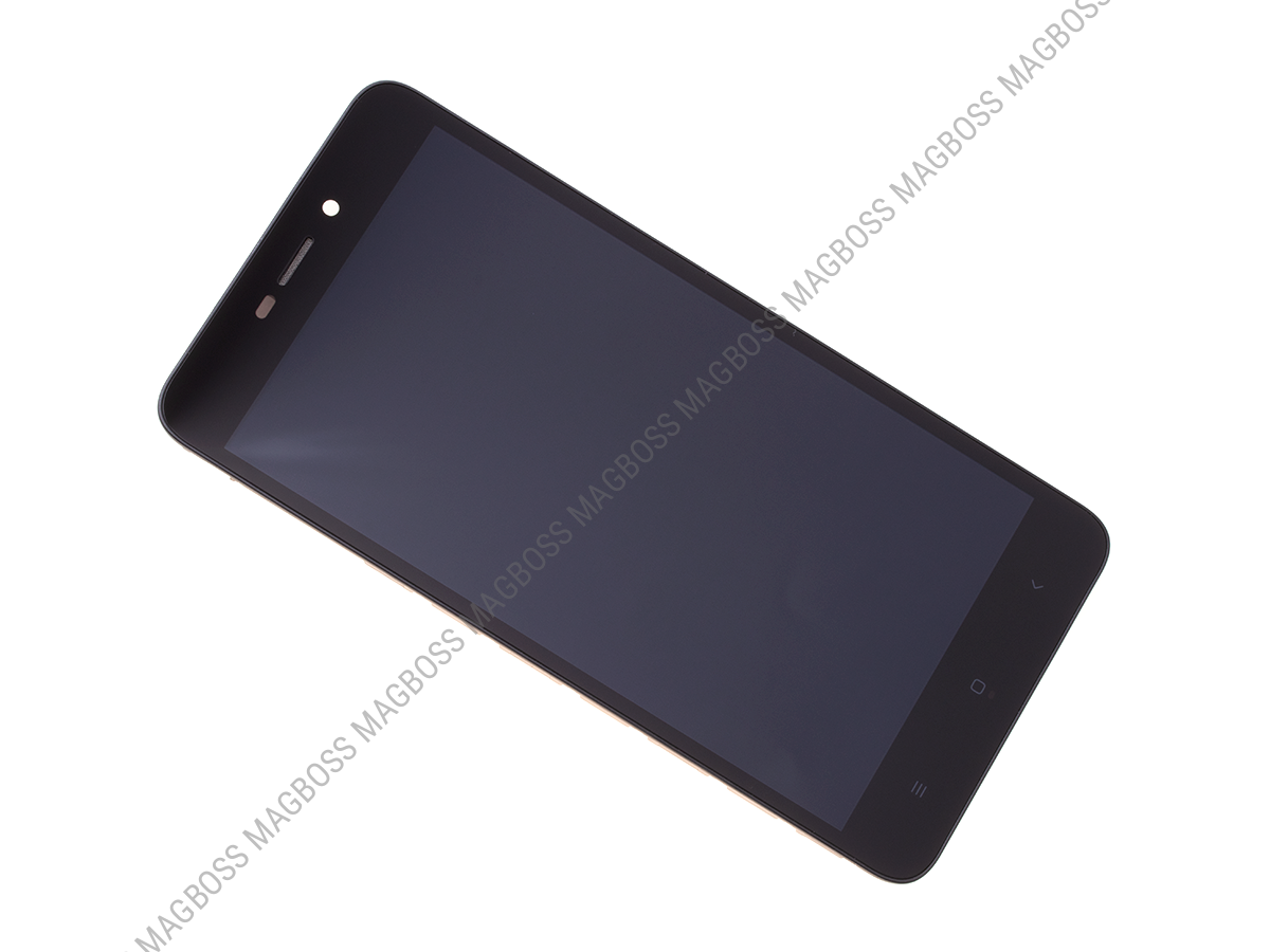 480071200003, 560610003033 - Obudowa przednia z ekranem dotykowym i wyświetlaczem Xiaomi Redmi 4A - czarna (oryginalna)