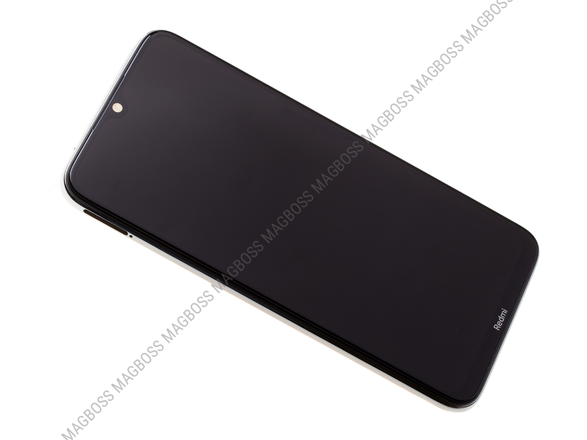 5600040C3J00 - Obudowa przednia z ekranem dotykowym i wyświetlaczem Xiaomi Redmi Note 8 - biała (oryginalna)