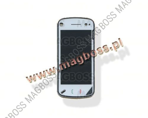 0254604 - Obudowa (przód + ekran dotykowy) Nokia N97 - biała (oryginalna)