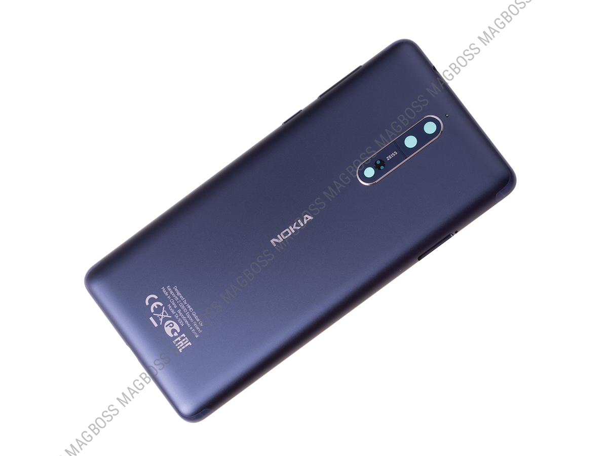 20NB1LW0024, 20NB1LW0019 - Obudowa tylna Nokia 8/ Nokia 8 Dual SIM - niebieska (Dark Blue) (oryginalna)