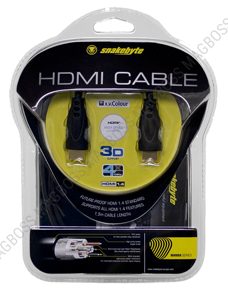 SB905049 - Snakebyte - MAMBA - Kabel HDMI 3D (HDMI 1.4)