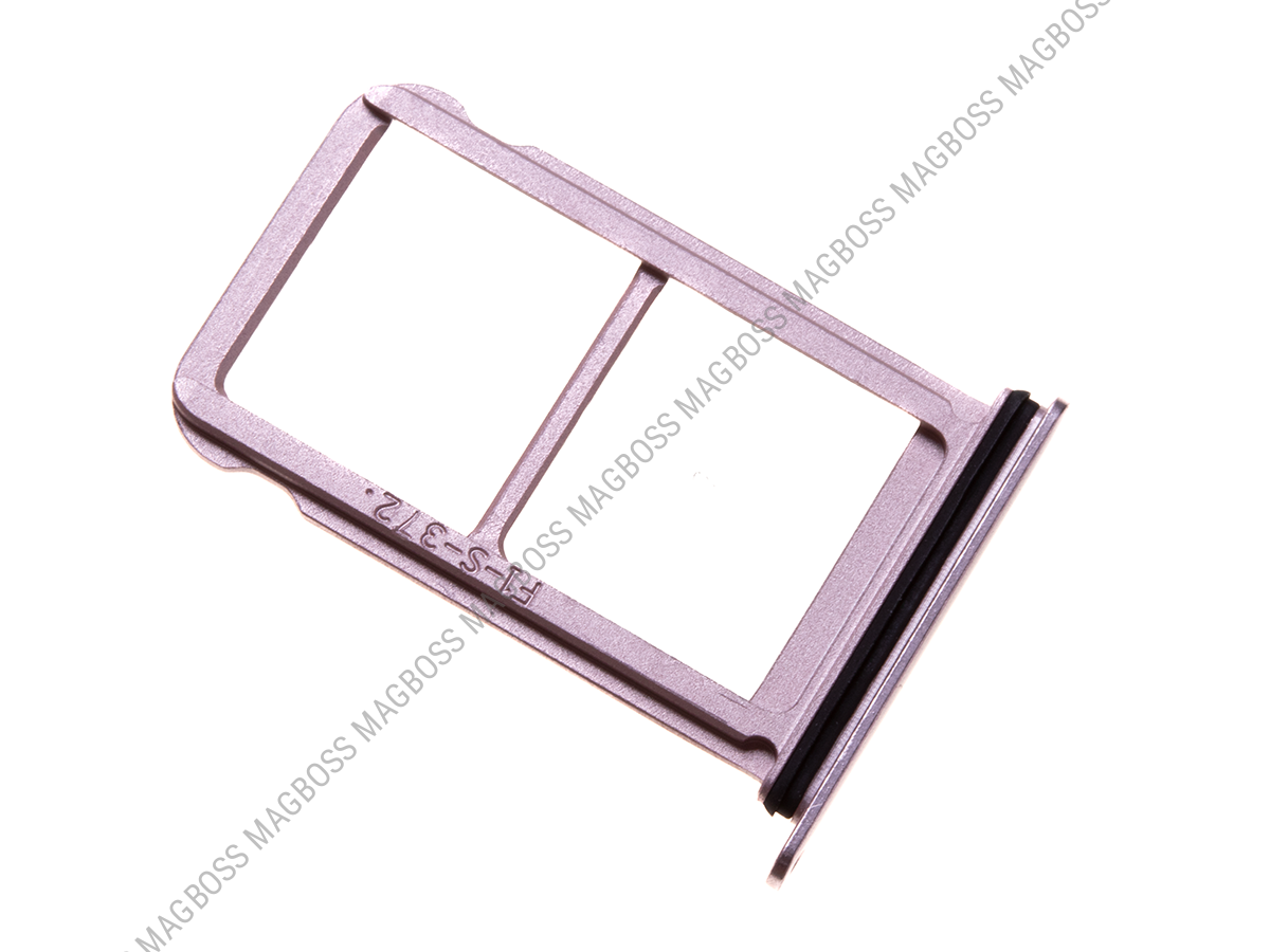 51661JAV - Szufladka karty SIM i SD Huawei P20 - różowa (oryginalna)