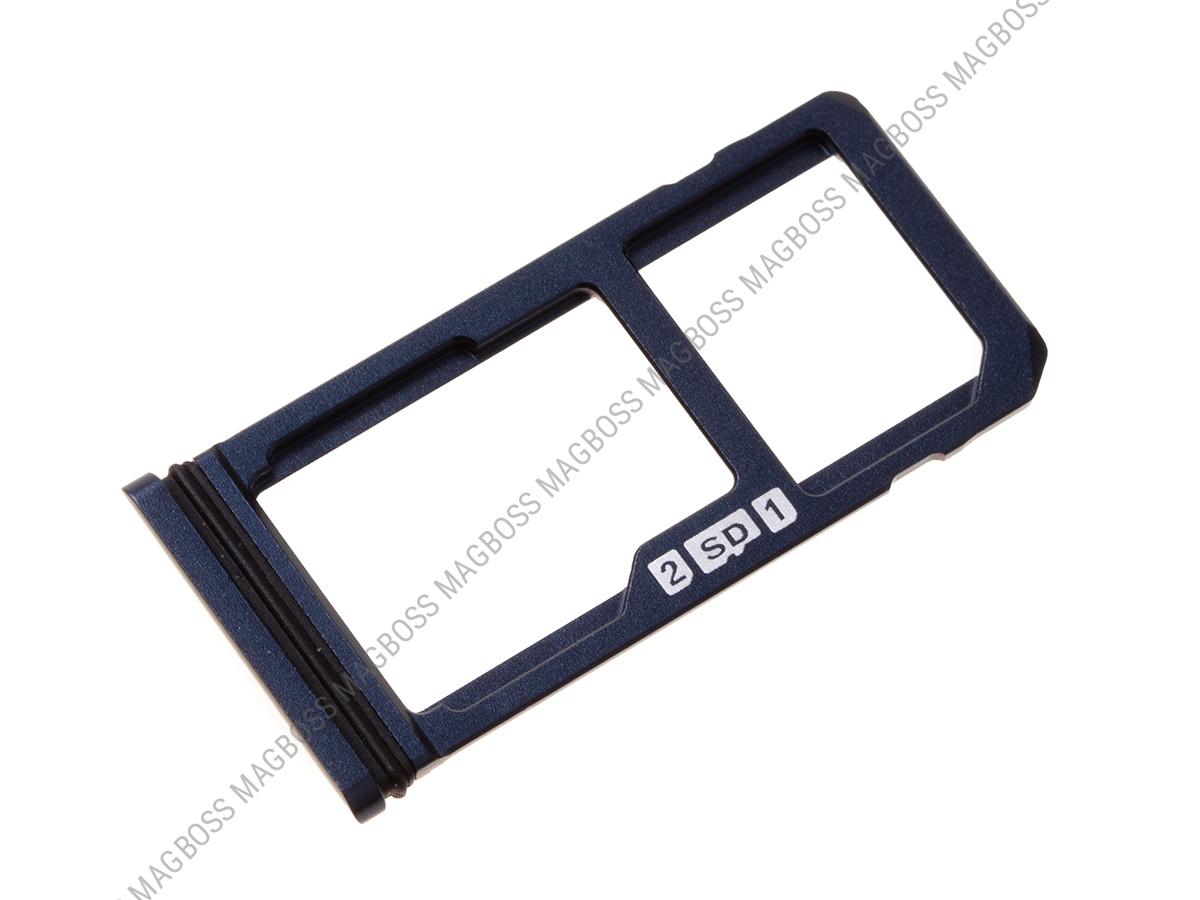 MENB102042A - Szufladka karty SIM i SD Nokia 8 Dual SIM - ciemno niebieska (oryginalna)