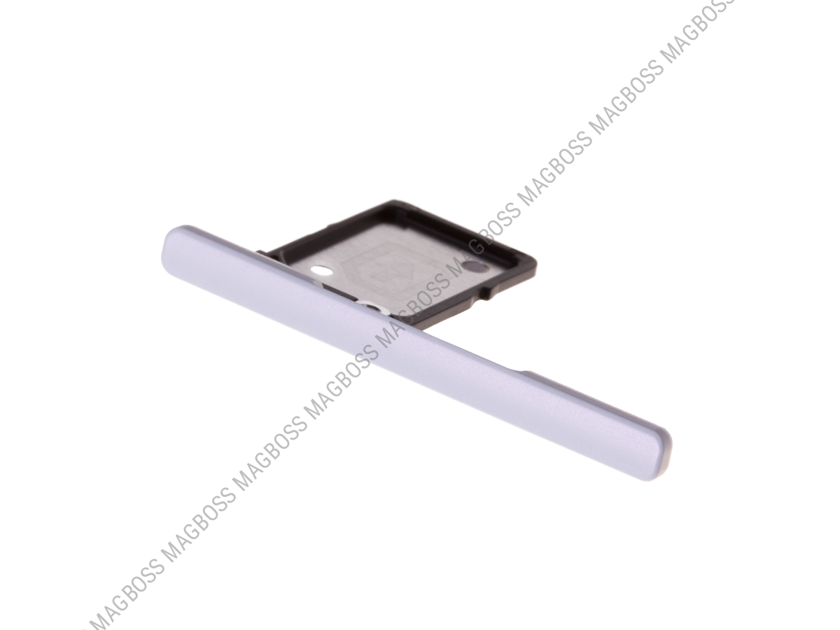 U50050561, 306J1YE0100 - Szufladka karty Sony G3221 Xperia XA1 Ultra - biała (oryginalna)